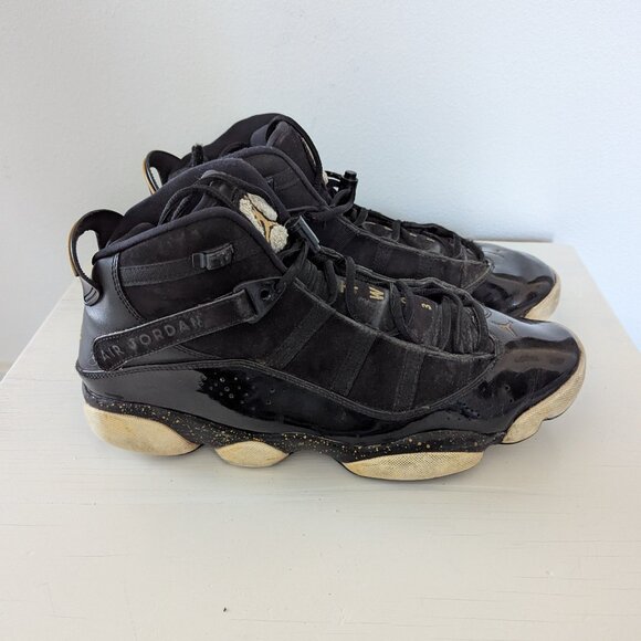 Nike Air Jordan Rings Black Metallic Gold Men's Basketball Shoes
